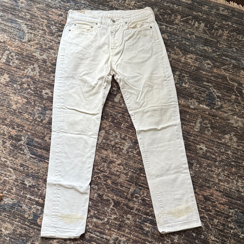 J.Crew Men’s Style 770 White Straight Fit Jean